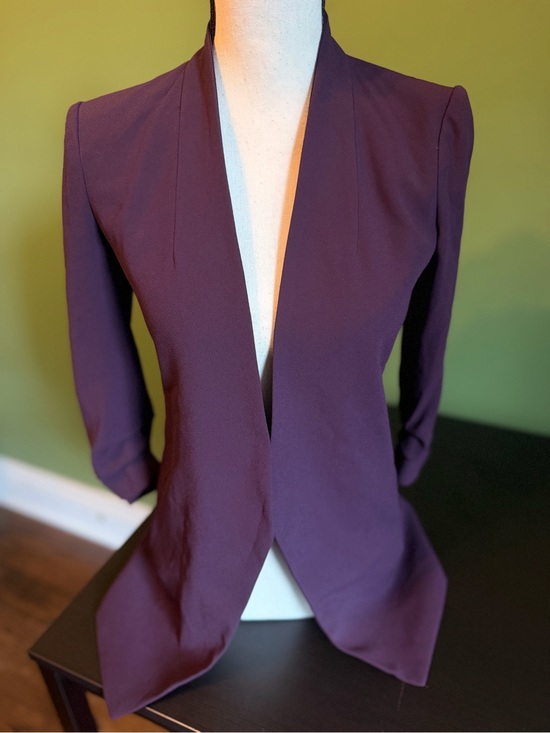 Babaton Jackets & Blazers - Babaton Open-Front Blazer in Deep Plum size 00